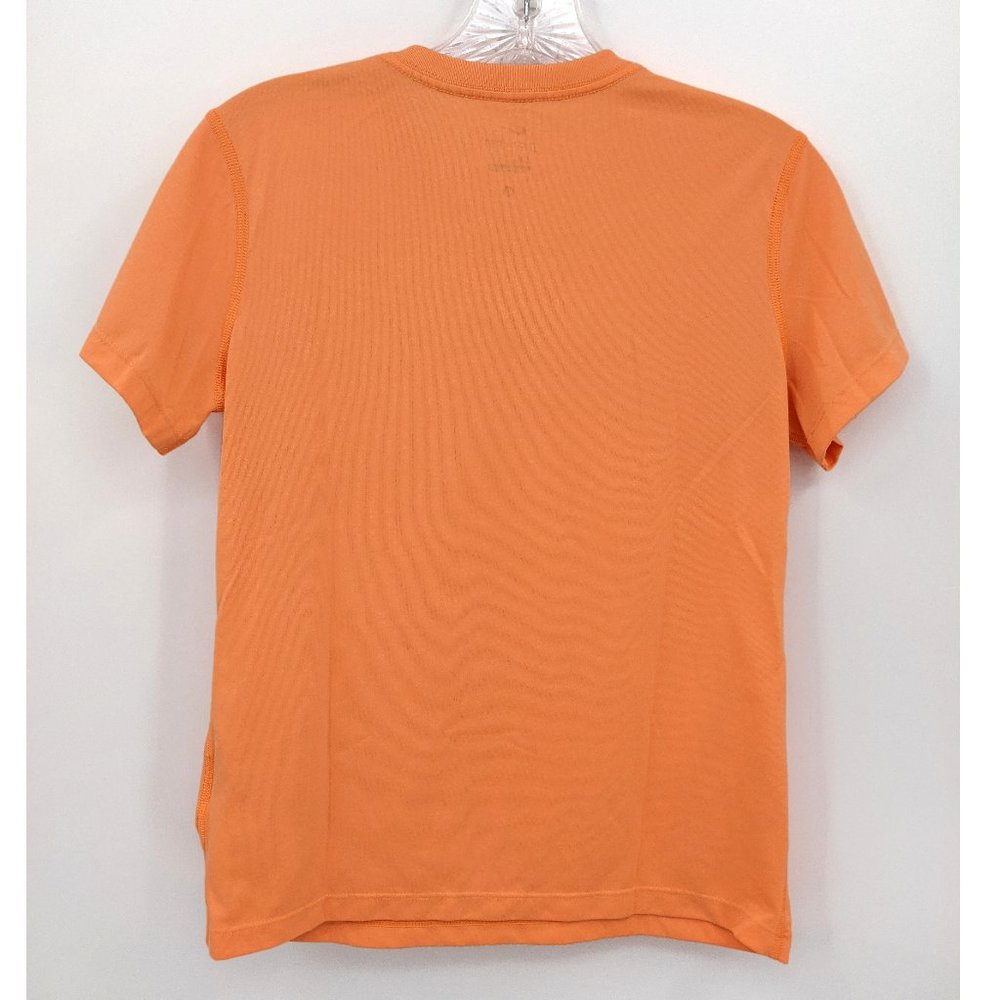 Nike Girl's Dri-Fit Neon Orange Performance Tee XL - Picture 3 of 5